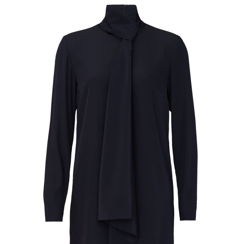 NWOT $695 Tibi Tie Neck Shift Dress Sz 4